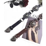 ハートバックルチェーン付きファーベルト フェイクファー 太ベルト | Riff | 詳細画像6