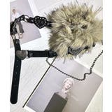 ハートバックルチェーン付きファーベルト フェイクファー 太ベルト | Riff | 詳細画像7