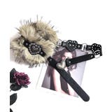 ハートバックルチェーン付きファーベルト フェイクファー 太ベルト | Riff | 詳細画像8