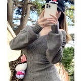 Vネックケーブルニット オフショルダー ケーブル編み | Riff | 詳細画像9 