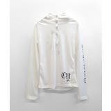 フード付き袖ロゴプリントパーカー ロンT 薄手パーカー | Riff | 詳細画像18 