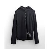 フード付き袖ロゴプリントパーカー ロンT 薄手パーカー | Riff | 詳細画像19 