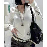 フード付き袖ロゴプリントパーカー ロンT 薄手パーカー | Riff | 詳細画像5 