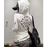 フード付き袖ロゴプリントパーカー ロンT 薄手パーカー | Riff | 詳細画像7 