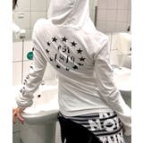 フード付き袖ロゴプリントパーカー ロンT 薄手パーカー | Riff | 詳細画像9 