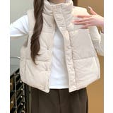 アイボリー | コーデュロイ中綿ベスト ダウンベスト ジャケット | Riff