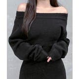 ワンショルニットミニワンピース オフショル セーター | Riff | 詳細画像13