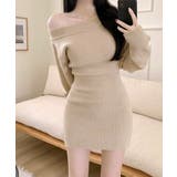 ワンショルニットミニワンピース オフショル セーター | Riff | 詳細画像17