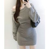 ワンショルニットミニワンピース オフショル セーター | Riff | 詳細画像3