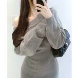 ワンショルニットミニワンピース オフショル セーター | Riff | 詳細画像4