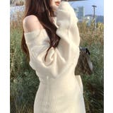 ワンショルニットミニワンピース オフショル セーター | Riff | 詳細画像7