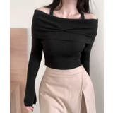 ホルターネックオフショルリブニット オフショルダー リブ編み | Riff | 詳細画像10 