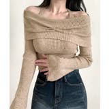 ホルターネックオフショルリブニット オフショルダー リブ編み | Riff | 詳細画像12 