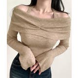 ホルターネックオフショルリブニット オフショルダー リブ編み | Riff | 詳細画像13 