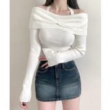 ホルターネックオフショルリブニット オフショルダー リブ編み | Riff | 詳細画像19 