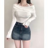 ホルターネックオフショルリブニット オフショルダー リブ編み | Riff | 詳細画像20 