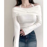 ホルターネックオフショルリブニット オフショルダー リブ編み | Riff | 詳細画像21 