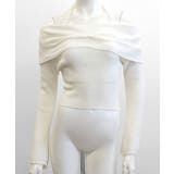 ホルターネックオフショルリブニット オフショルダー リブ編み | Riff | 詳細画像25 