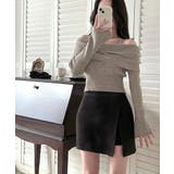 ホルターネックオフショルリブニット オフショルダー リブ編み | Riff | 詳細画像6 