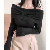 ホルターネックオフショルリブニット オフショルダー リブ編み | Riff | 詳細画像7 