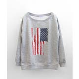 星条旗プリントトレーナー ロゴプリント ロゴ | Riff | 詳細画像24