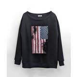 星条旗プリントトレーナー ロゴプリント ロゴ | Riff | 詳細画像25