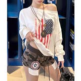 星条旗プリントトレーナー ロゴプリント ロゴ | Riff | 詳細画像4