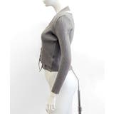 ホルターネックレイヤード風レースアップリブニット フェイクレイヤード ドッキング | Riff | 詳細画像21 