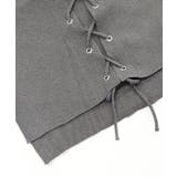 ホルターネックレイヤード風レースアップリブニット フェイクレイヤード ドッキング | Riff | 詳細画像26 