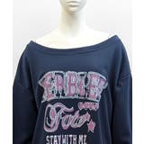 ロゴプリントオフショルスウェット ボートネック ワンショル | Riff | 詳細画像17 