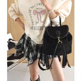 チェック柄ミニスカート インナーパンツ付き アシンメトリー | Riff | 詳細画像20 