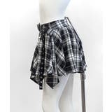 チェック柄ミニスカート インナーパンツ付き アシンメトリー | Riff | 詳細画像25 