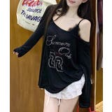 ラインストーンロゴワンショルダーロンT ドッキング レイヤード | Riff | 詳細画像20 