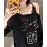 ラインストーンロゴワンショルダーロンT ドッキング レイヤード | Riff | 詳細画像28 