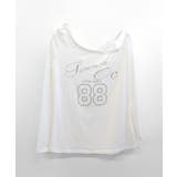 ラインストーンロゴワンショルダーロンT ドッキング レイヤード | Riff | 詳細画像30 