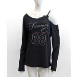 ラインストーンロゴワンショルダーロンT ドッキング レイヤード | Riff | 詳細画像32 