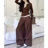 ヘンリーネックレイヤード風トップス フェイクレイヤード ドッキング | Riff | 詳細画像15 