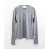 ヘンリーネックレイヤード風トップス フェイクレイヤード ドッキング | Riff | 詳細画像23 