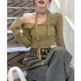 [2点セット] チョーカーリボン付きショート丈リブニット クロップド丈 | Riff | 詳細画像14 