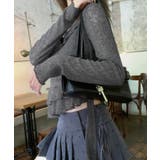 レイヤード風裾アシメフリルトップス シアーニット 重ね着風 | Riff | 詳細画像10