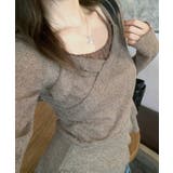 レイヤード風裾アシメフリルトップス シアーニット 重ね着風 | Riff | 詳細画像27