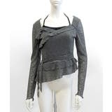 レイヤード風裾アシメフリルトップス シアーニット 重ね着風 | Riff | 詳細画像33