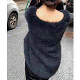 Vネックシャギーニット セーター プルオーバー | Riff | 詳細画像11 