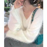 Vネックシャギーニット セーター プルオーバー | Riff | 詳細画像13 