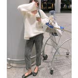 Vネックシャギーニット セーター プルオーバー | Riff | 詳細画像15 