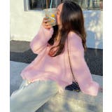 Vネックシャギーニット セーター プルオーバー | Riff | 詳細画像22 