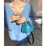 Vネックシャギーニット セーター プルオーバー | Riff | 詳細画像32 