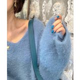 Vネックシャギーニット セーター プルオーバー | Riff | 詳細画像35 