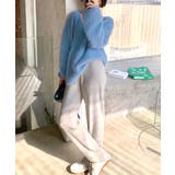 Vネックシャギーニット セーター プルオーバー | Riff | 詳細画像39 