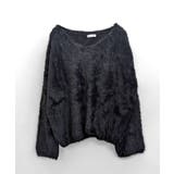 Vネックシャギーニット セーター プルオーバー | Riff | 詳細画像49 